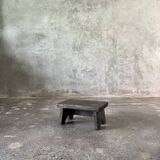 Small stool, side stool in old teak, footrest