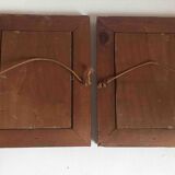 Pair of paintings Late 19th century 30 x 24 cm "bouquet duo"