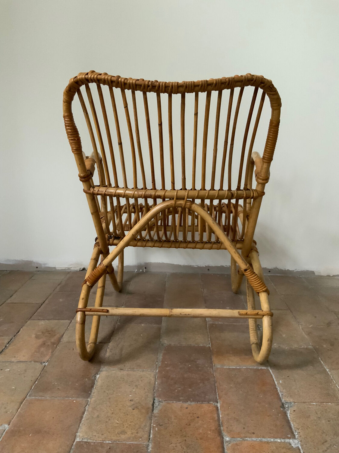 Rattan armchair