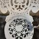 4 aluminium cast iron rock garden chairs