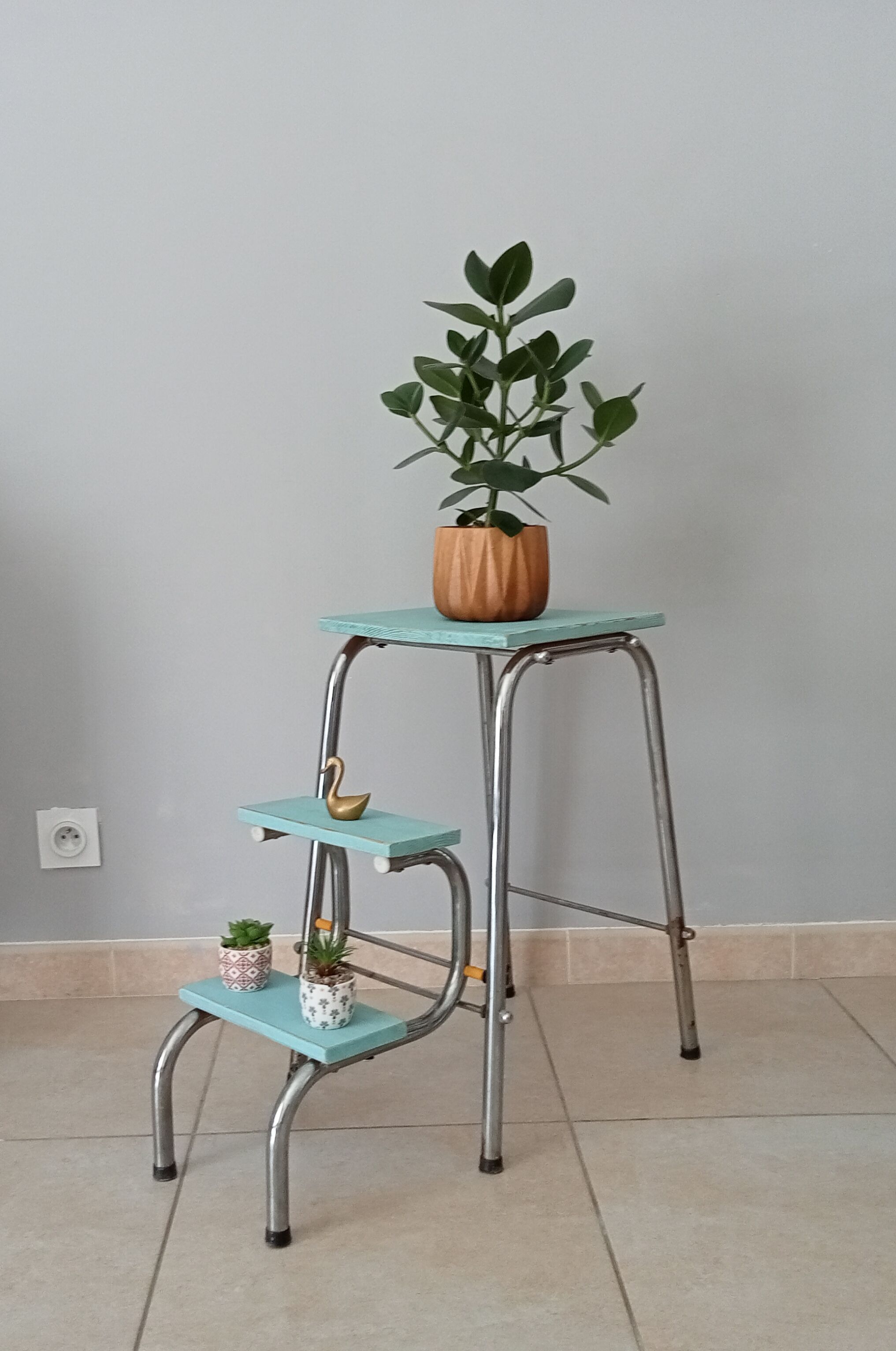 Vintage stepladder stool 70s/80s