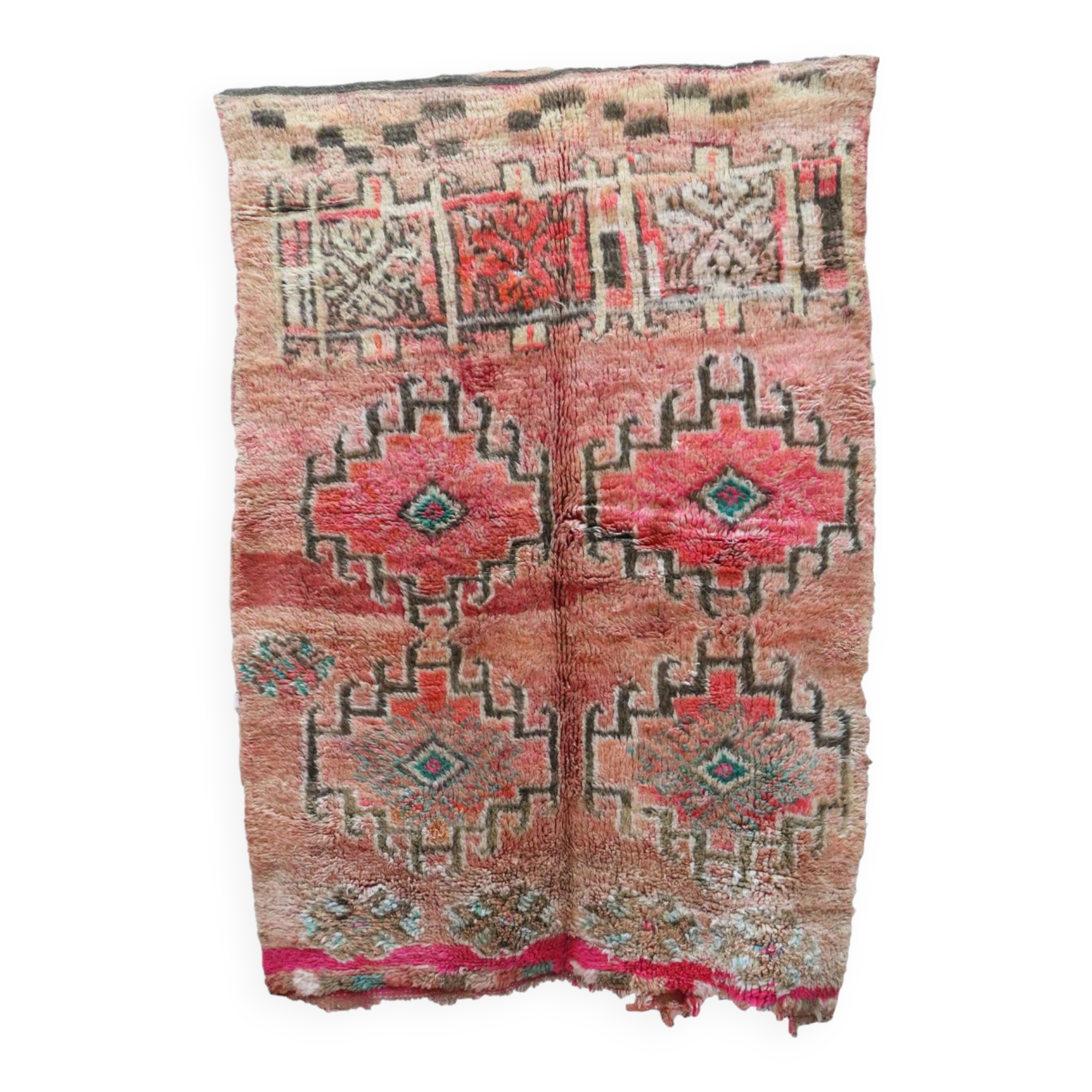 Vintage Moroccan Boujad Rug 158 x 227 cm