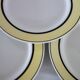 6 vintage Badonviller earthenware dessert plates