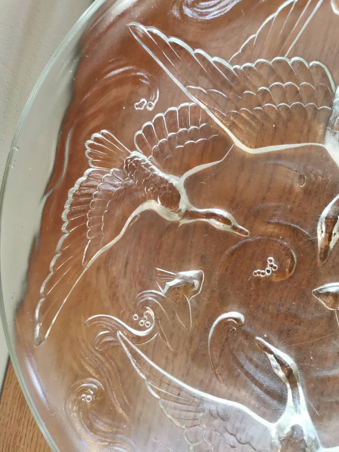 Art deco cup in pressed glass paste