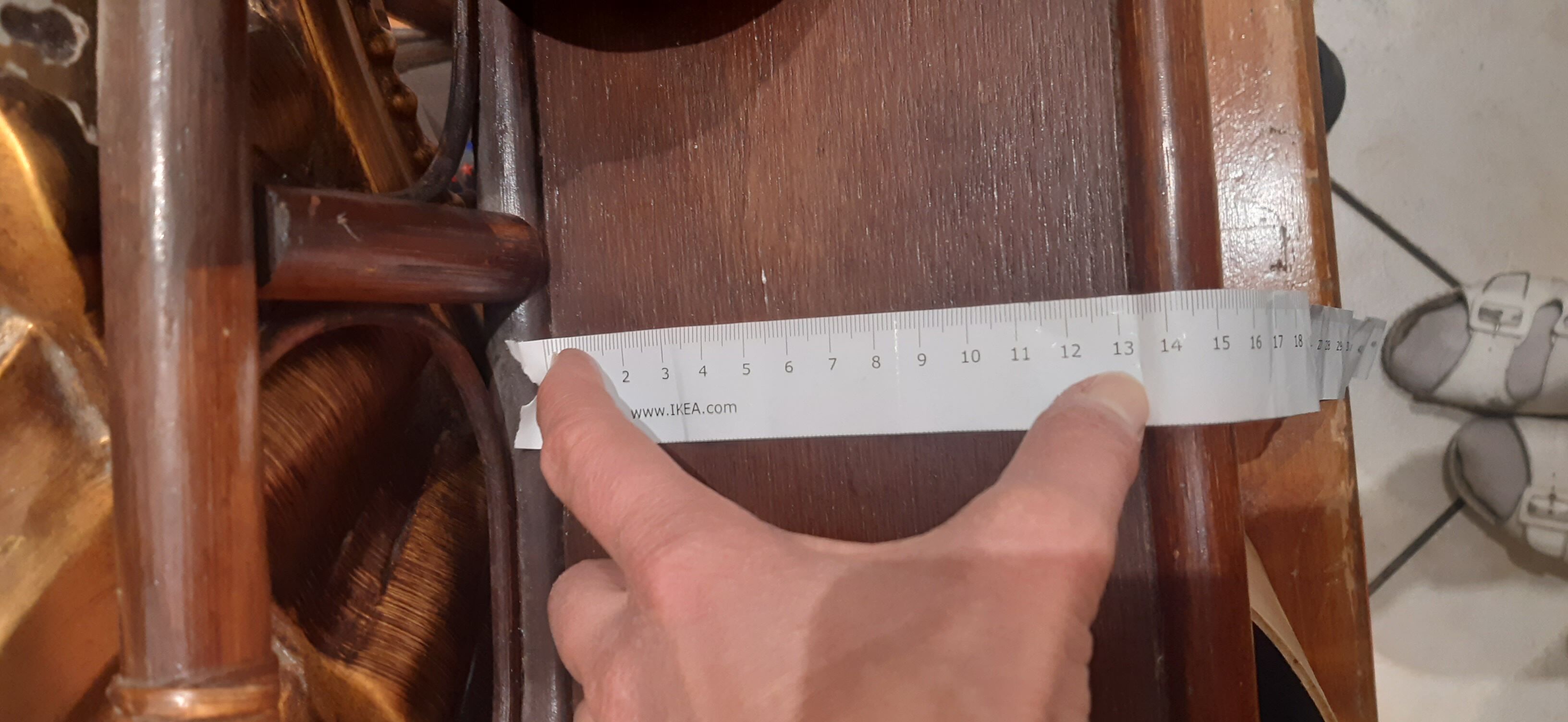 Rattan wall shelf 2 shelves