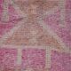 Vintage Turkish rug from Oushak, handwoven 85x266 cm