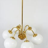 Six-arm chandelier, Poland, 1980s