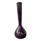 Vase Moderniste Violet en Verre années 60