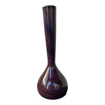 Modernist Purple Glass Vase 60s