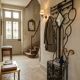 Art Deco coat rack wardrobe in wrought iron from the 1930s.