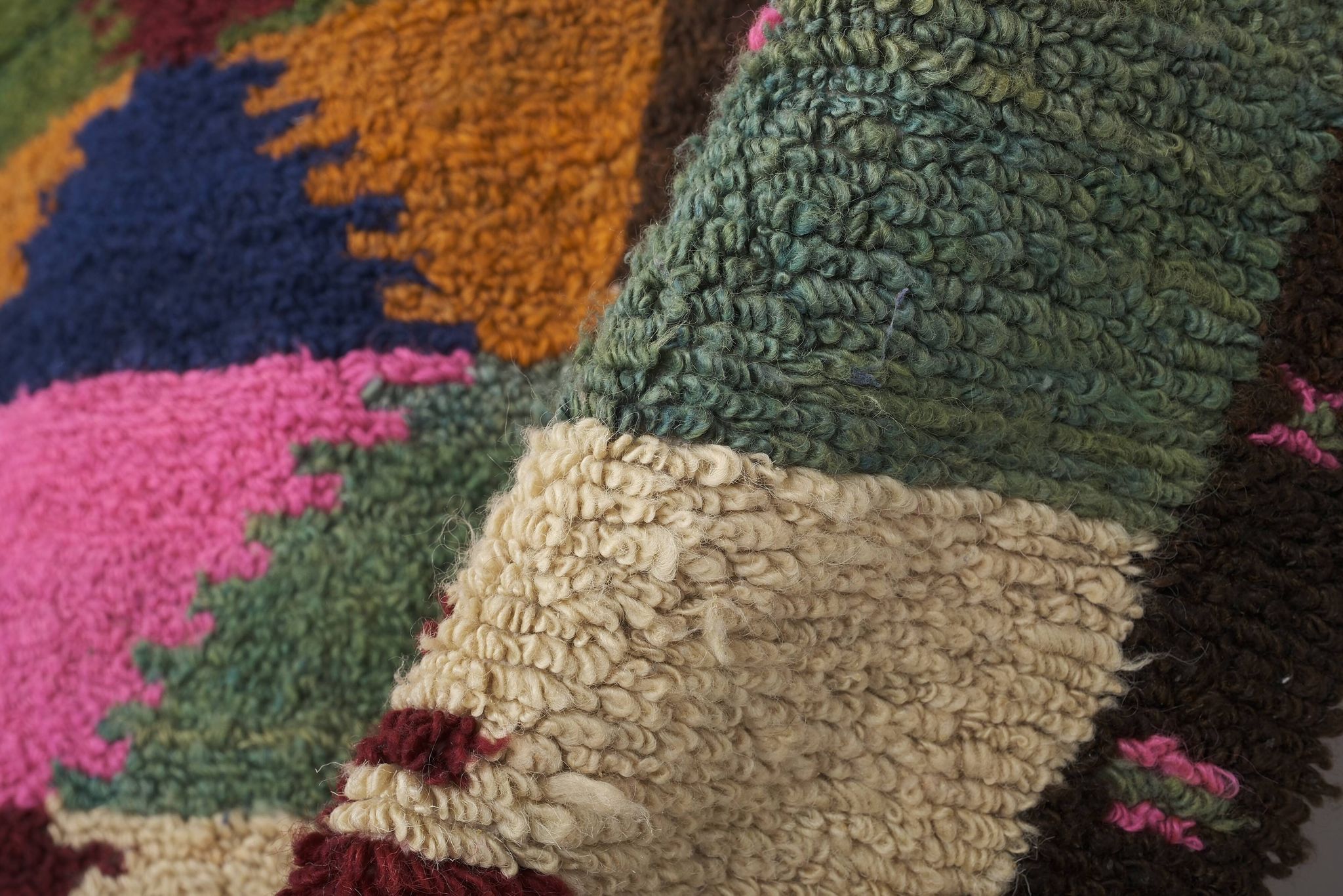 Tapis vintage turc de oushak tissé à la main 115x145 cm