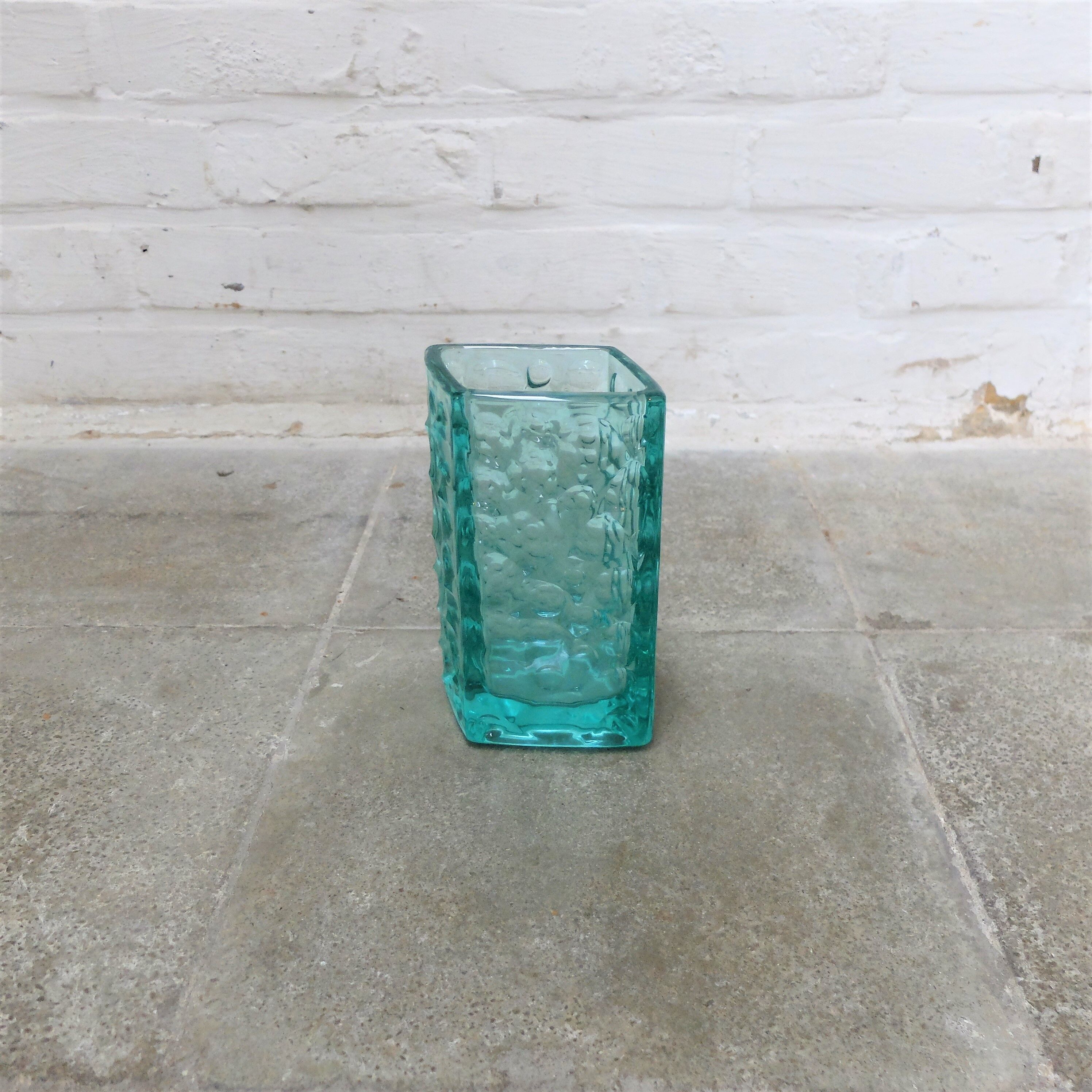Vase Brabec turquoise vintage