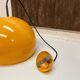 Large yellow hanging lamp, space age style, 1980s
