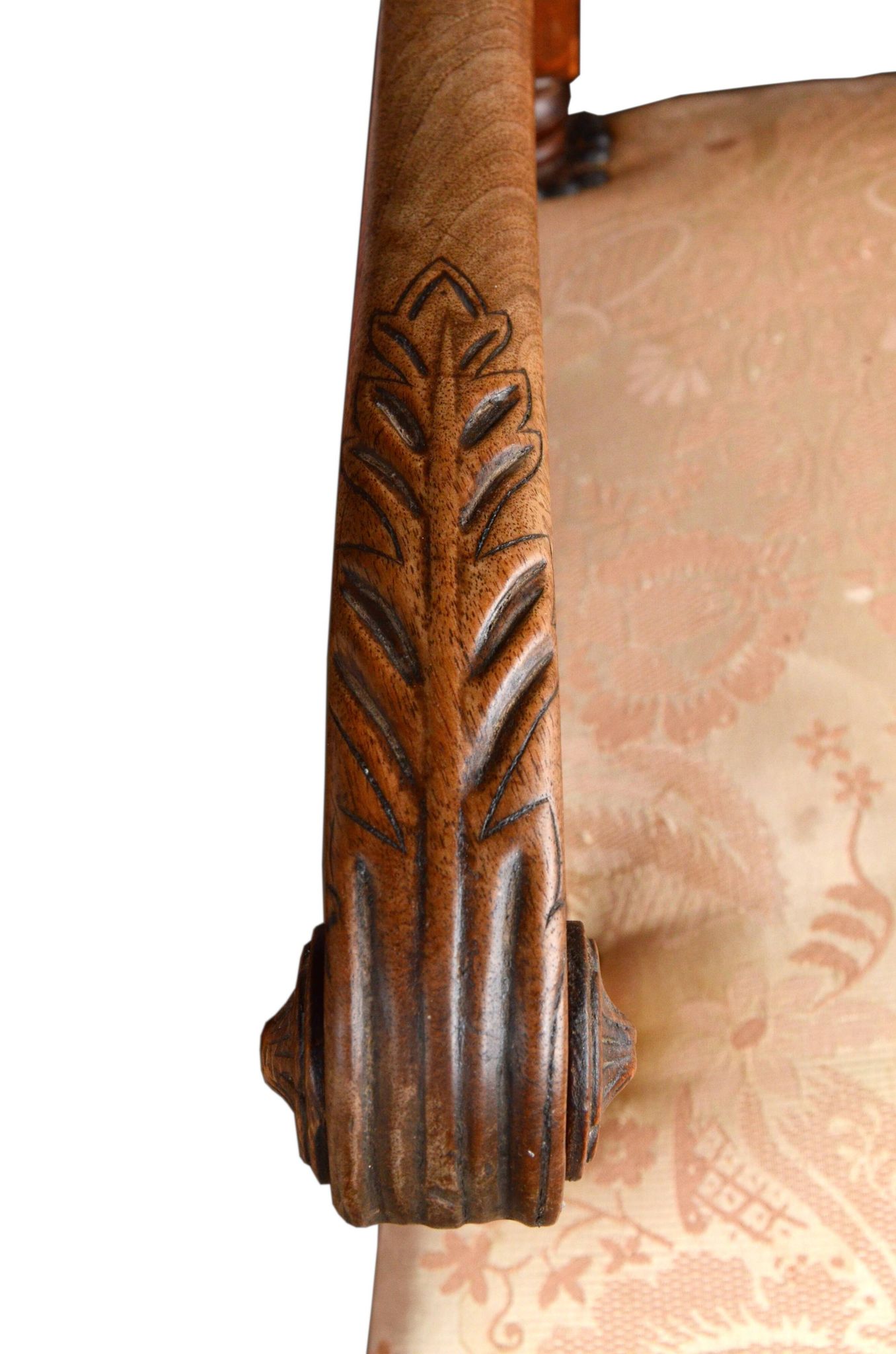Armchair in the style of Louis XIII, handcrafted, antique.