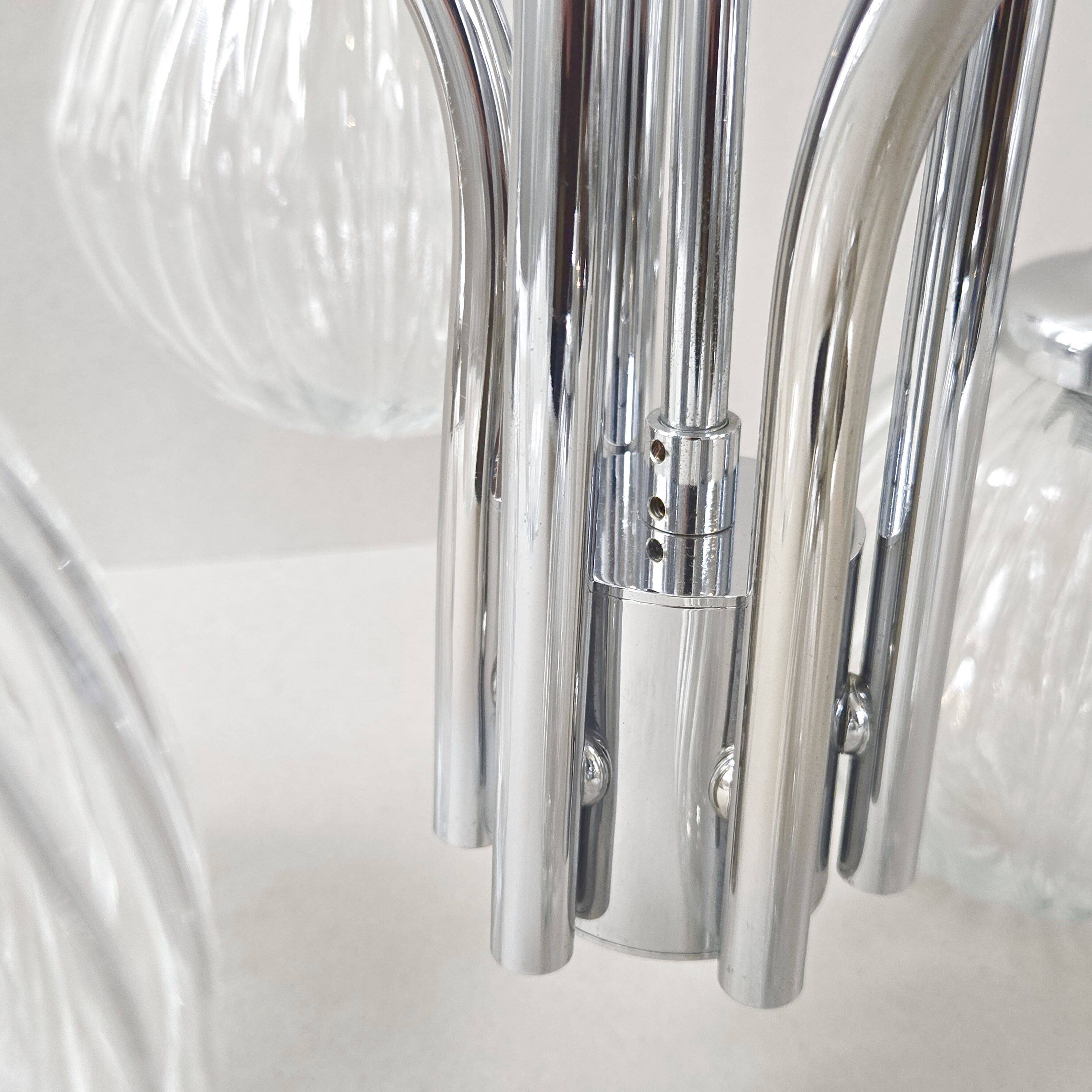 Vintage chandelier 6 balls 1970