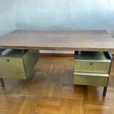 Bureau en palissandre et metal