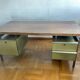 Bureau en palissandre et metal