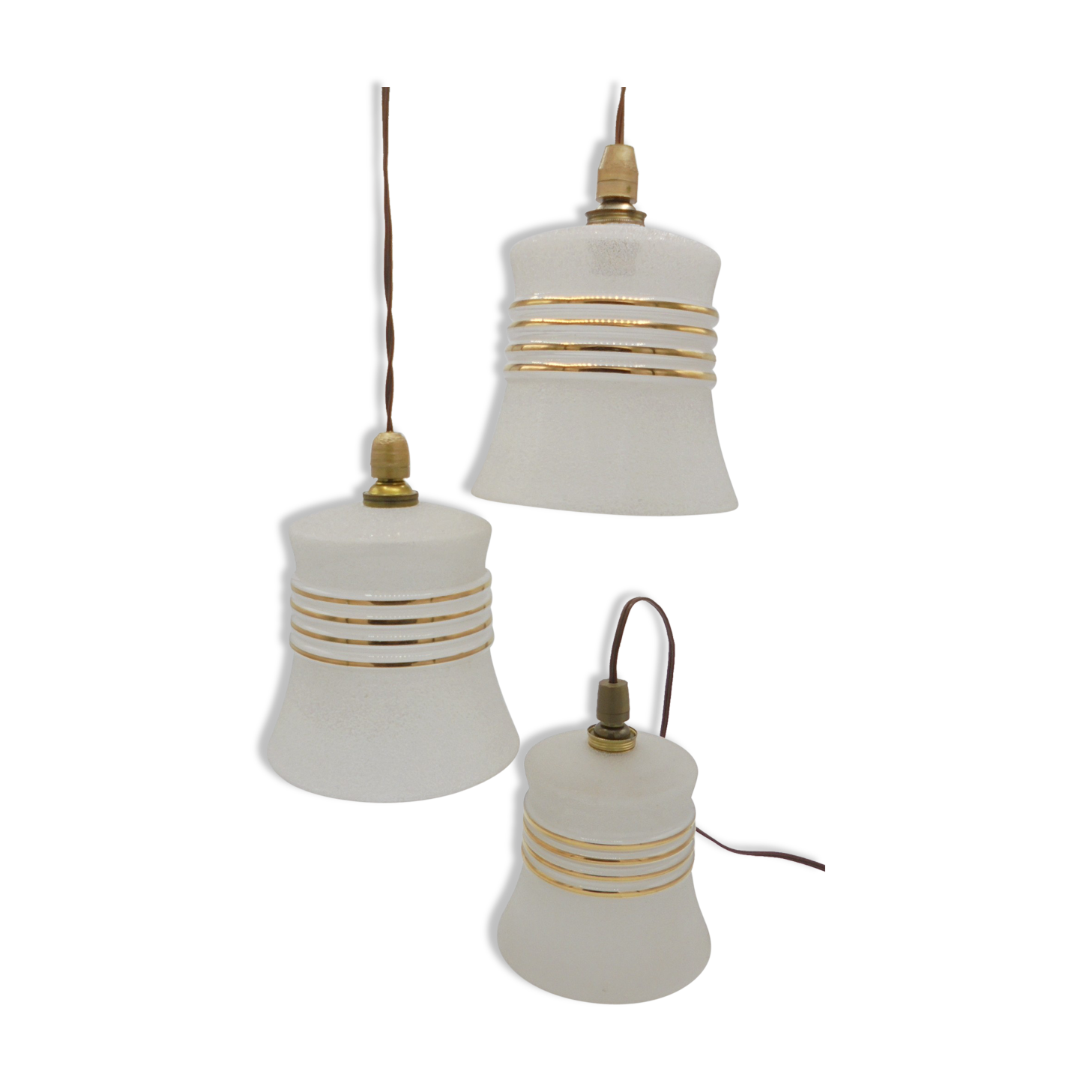 Trio of vintage suspensions