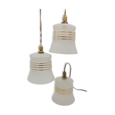 Trio de suspensions vintage