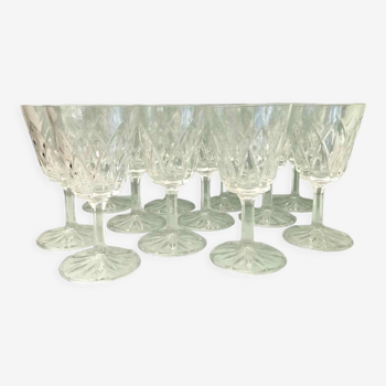 Set de 11 verres à vin vintage