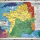 school map Librairie Armand Colin Reinhart and Wagret The France of 1939-1945 vintage 1970