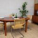 Vintage oval table in XXL cherry wood 1960s Sweden