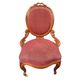 Pair of oval medallion back armchairs in Napoléon III style