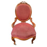 Paire de fauteuils à dossier médaillon ovale de style Napoléon III