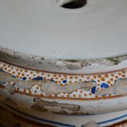 Qajar Persian Ceramic Ottoman Stool 19th Century