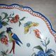 Decorative ceramic bird and cornucopia plate