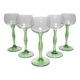 5x Art Nouveau wine glasses handmade - Peter Behrens Style 1900