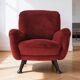 Velvet designer armchair