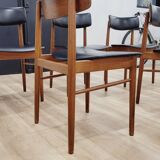 Teak table and 6 chairs