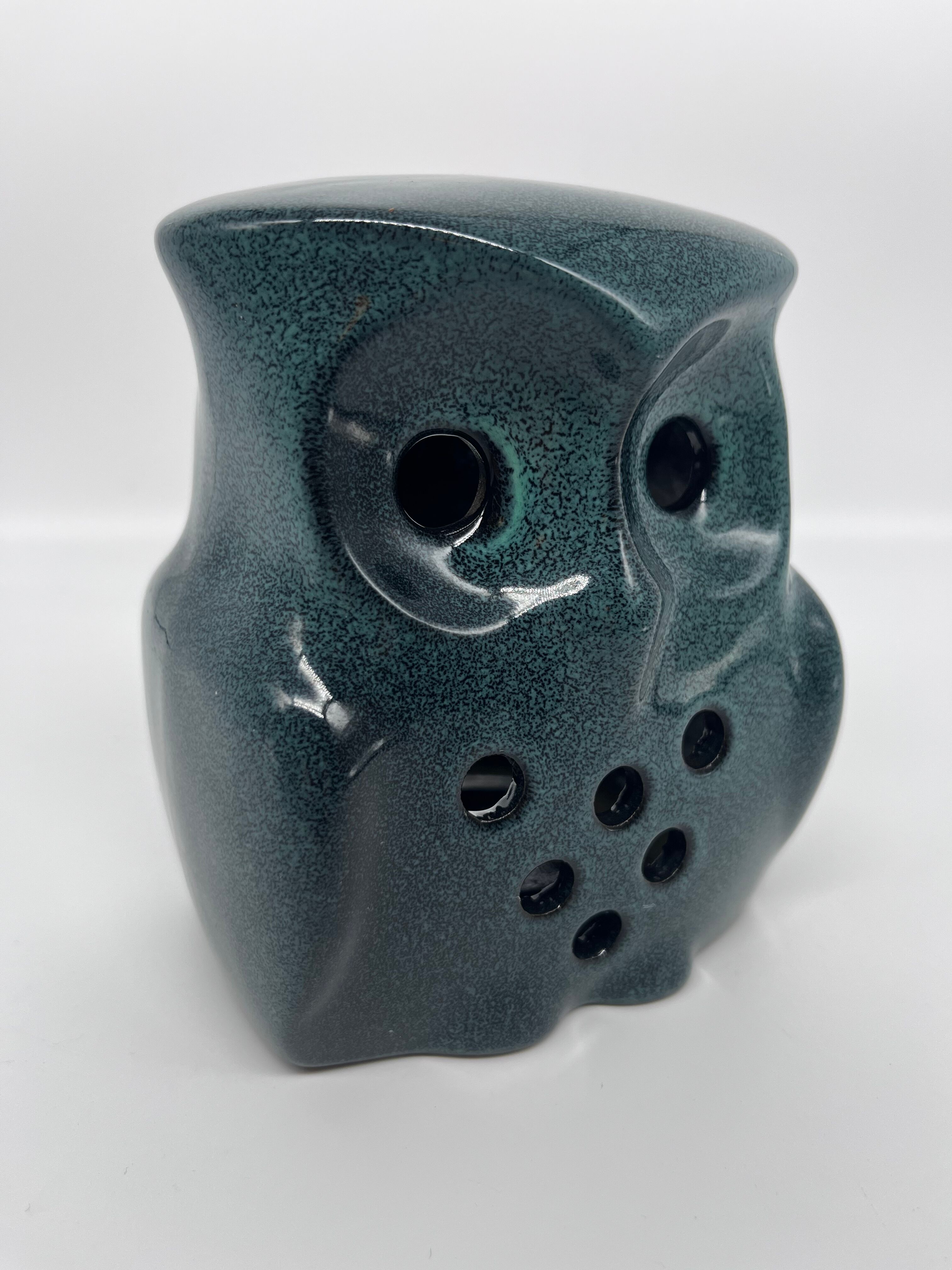 Bougeoir hibou en céramique