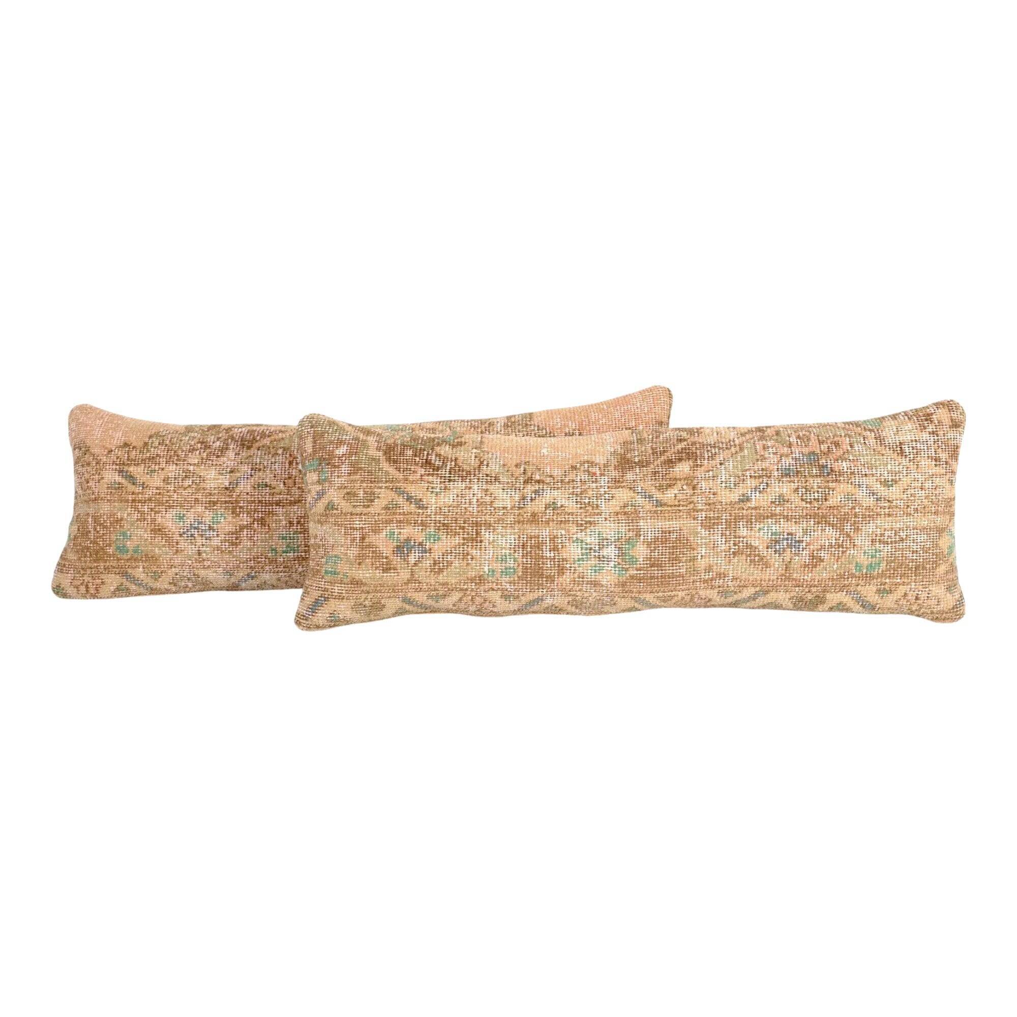 Set of 2 vintage Turkish cushion covers 30x89 cm