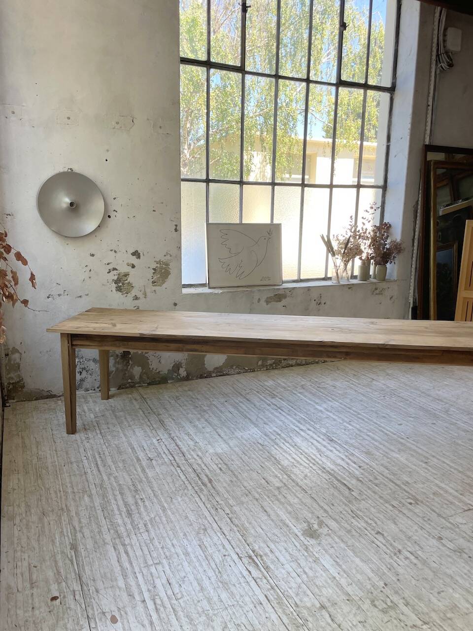 4m XXL pine and oak farmhouse table