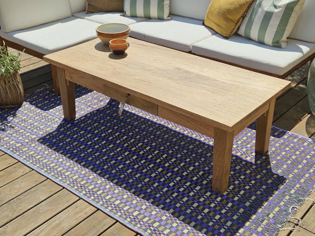 Antique solid wood coffee table – unique restored piece | Louna