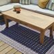 Antique solid wood coffee table – unique restored piece | Louna