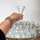 Old foot glass