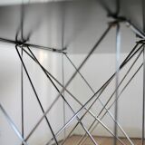 Max Sauze's "Dining Table" steel and glass, France, circa 1970