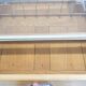 Shop counter made of birch and oak with twenty drawers, 1940s.