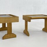Bedside tables attributed to Guillerme Et Chambron for Vous Maison, 1950s