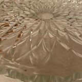Set of one table mat and two crystal bottle bottoms
