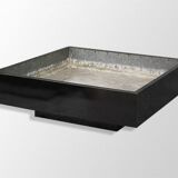 Planter wooden lacquered black design 1970