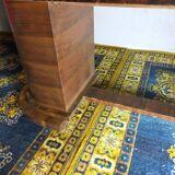 Art deco period table in walnut bramble