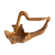 Brutalist fruit cup olive wood