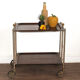Table-desserte pliante textable vintage