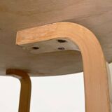 Mid-century modern yellow linoleum coffee table by Alva Aalto for Artek, Finland, 1960s.