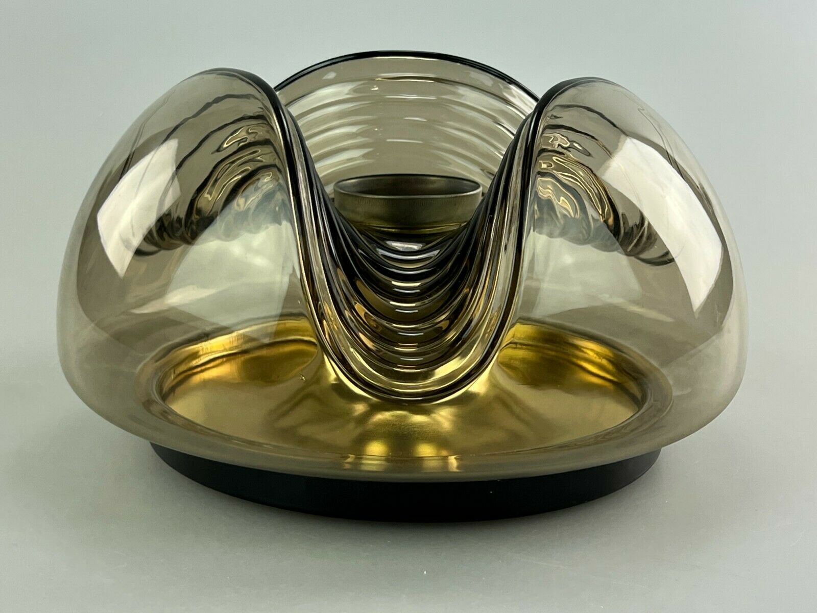 60's 70's peill & putzler "wave" koch & lowy wall scone plafoniere design