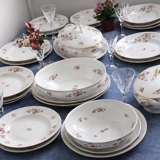 Antique table service in Limoges porcelain by F. Legrand, period A.
